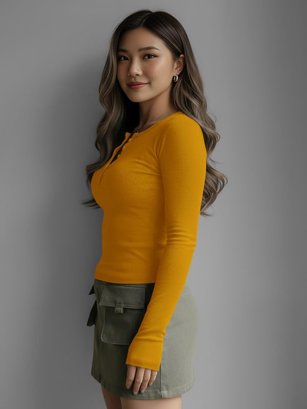 Women's Henley Long-Sleeve Tee - Image 41