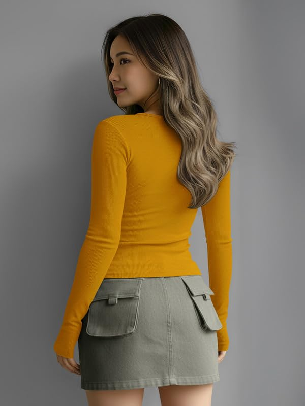 Women's Henley Long-Sleeve Tee - Image 42
