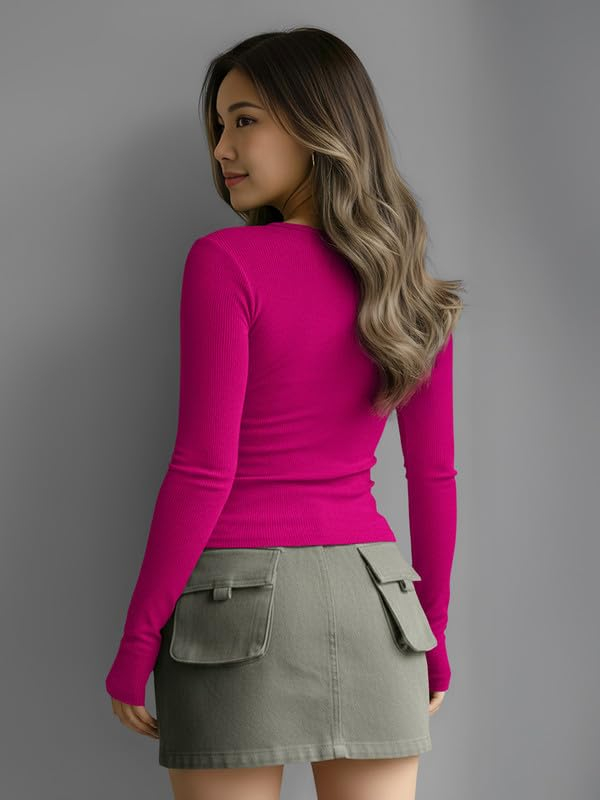 Women's Henley Long-Sleeve Tee - Image 54