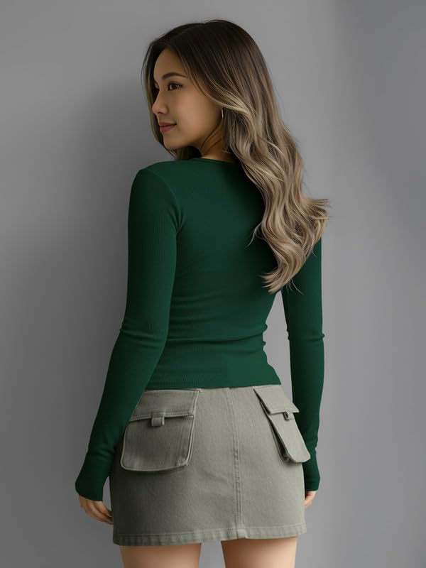 Women's Henley Long-Sleeve Tee - Image 60