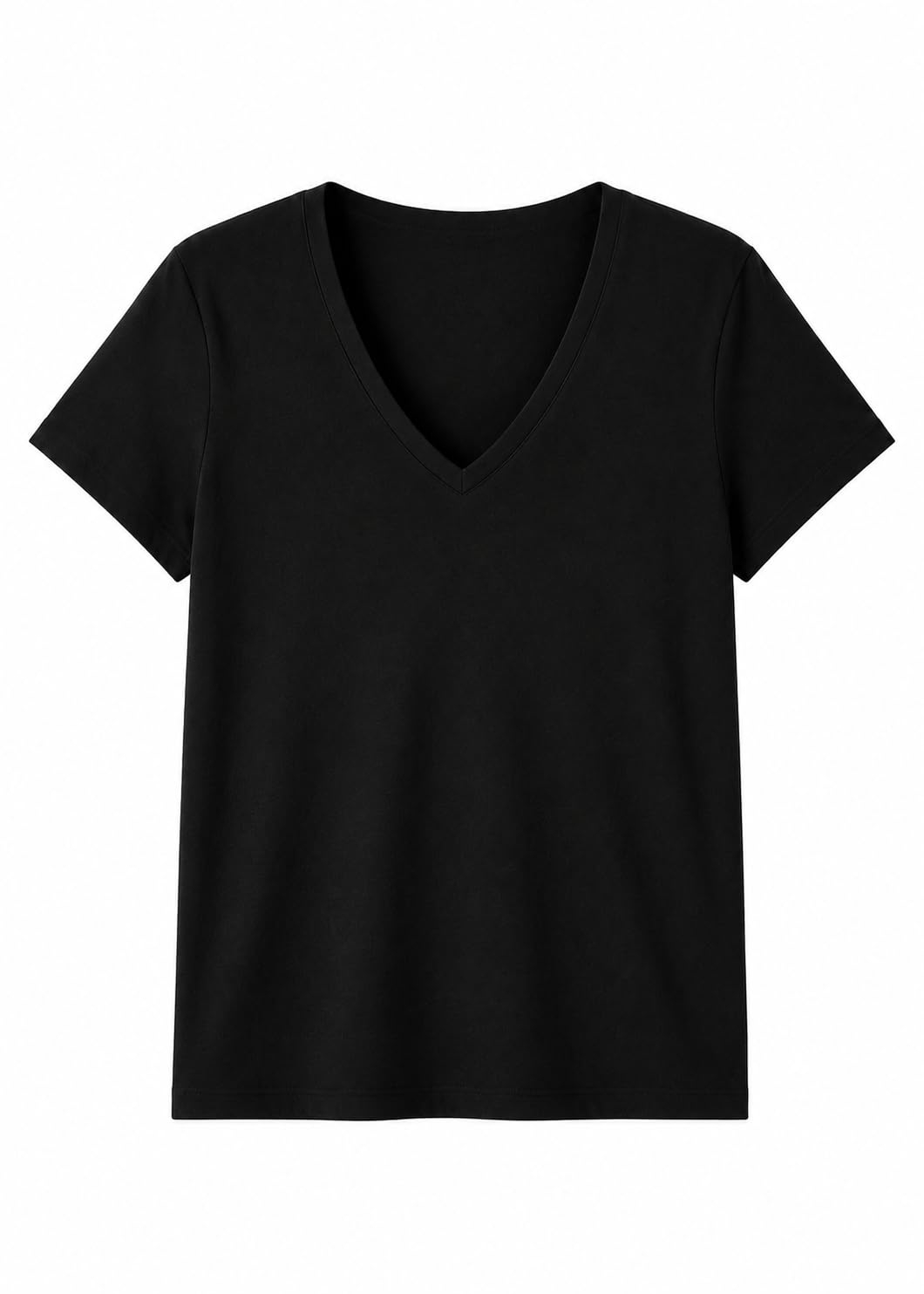 Women's Cotton V-Neck Everyday T-Shirt - Image 4
