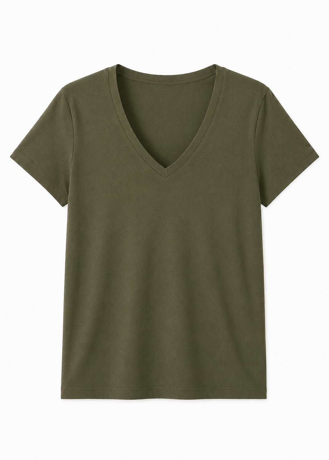 Women's Cotton V-Neck Everyday T-Shirt - Image 9