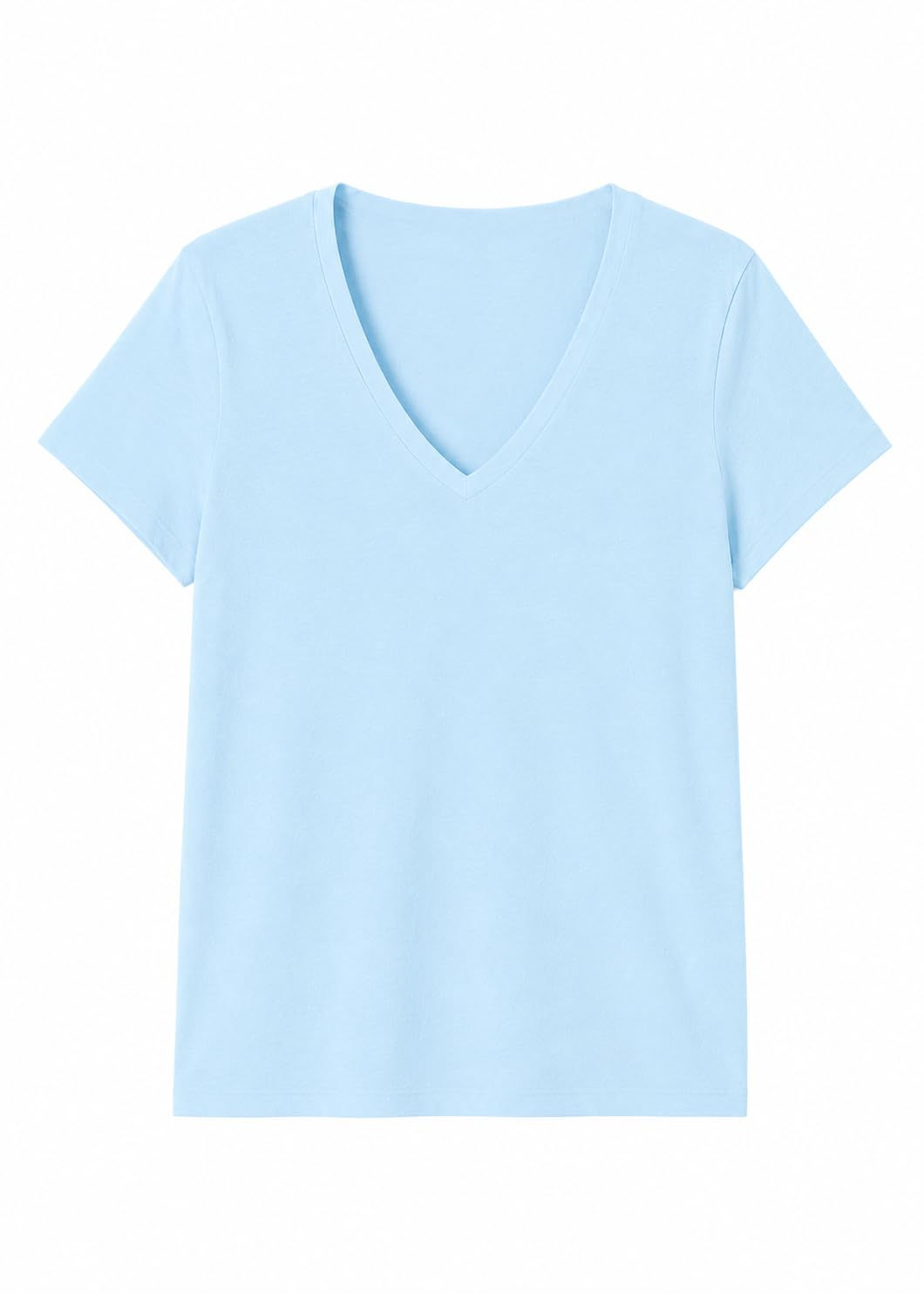 Women's Cotton V-Neck Everyday T-Shirt - Image 14