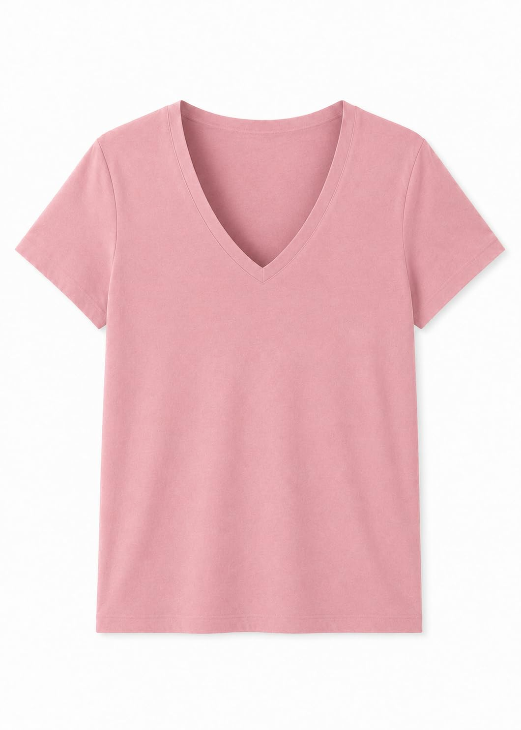 Women's Cotton V-Neck Everyday T-Shirt - Image 24