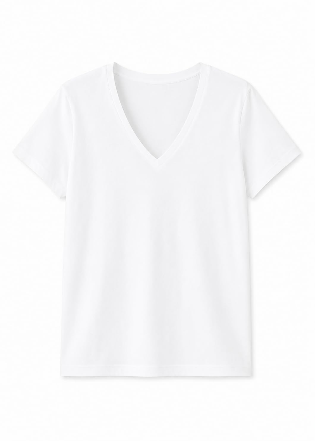 Women's Cotton V-Neck Everyday T-Shirt - Image 29