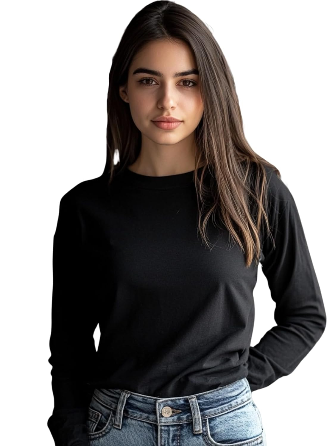 Women's Cotton Full-Sleeve T-Shirt