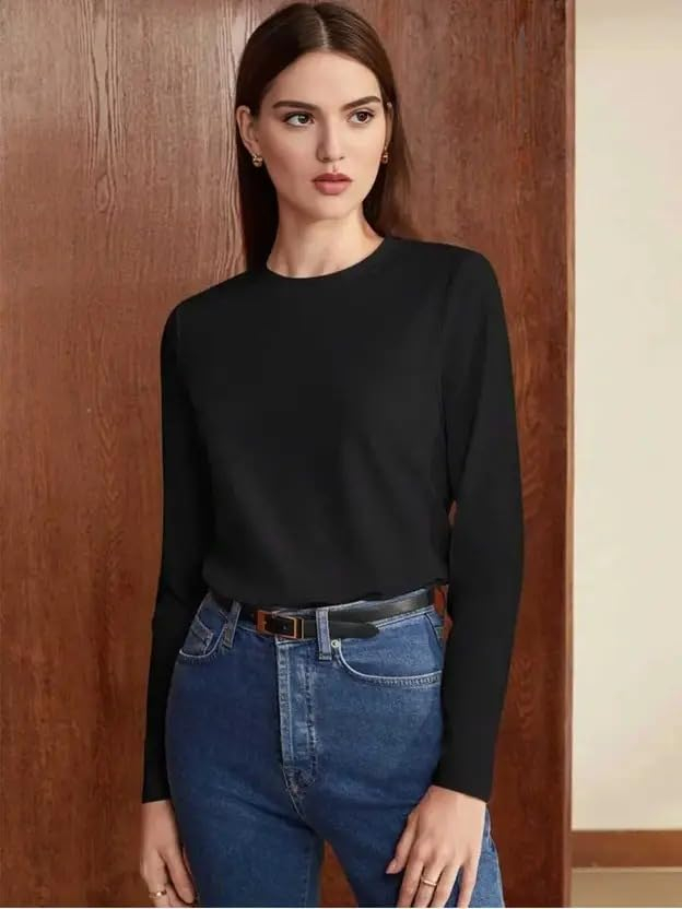 Women's Cotton Full-Sleeve T-Shirt - Image 3