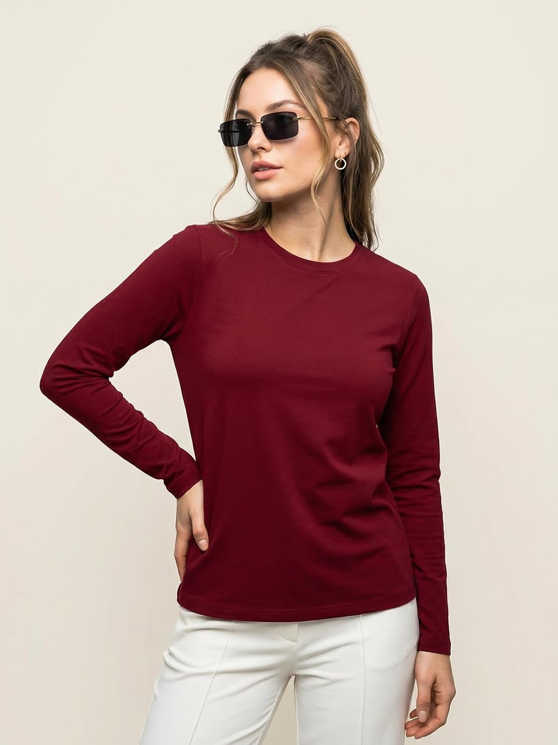 Women's Cotton Full-Sleeve T-Shirt - Image 28