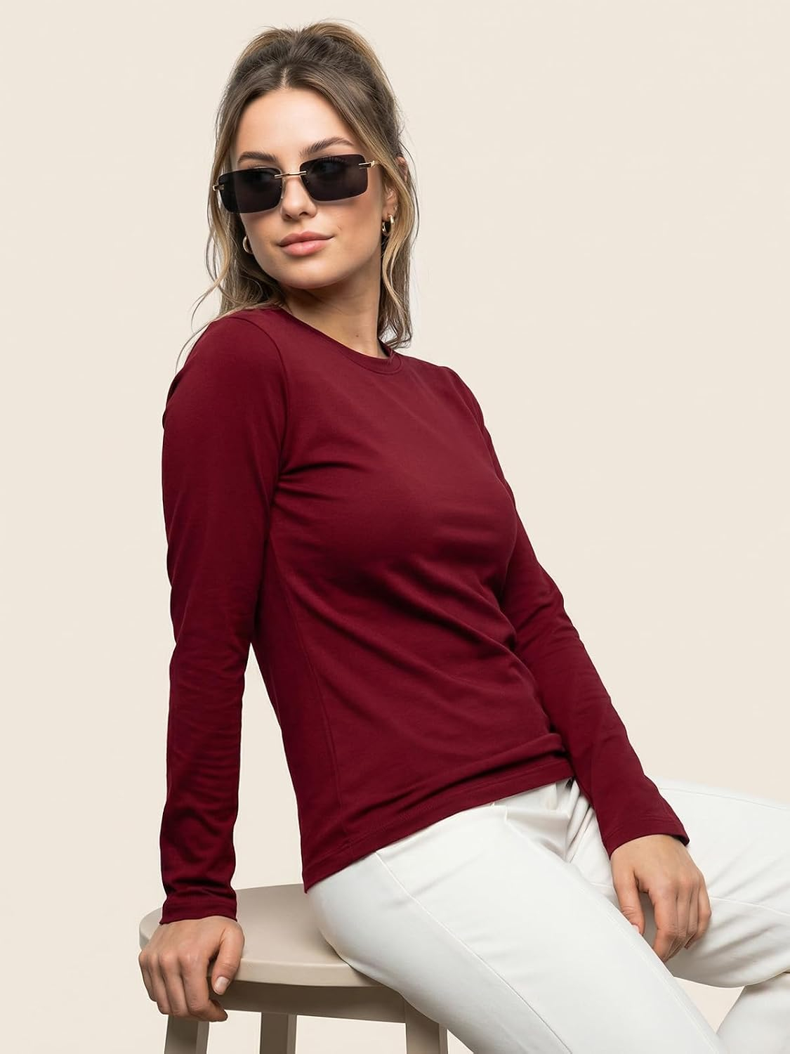 Women's Cotton Full-Sleeve T-Shirt - Image 30