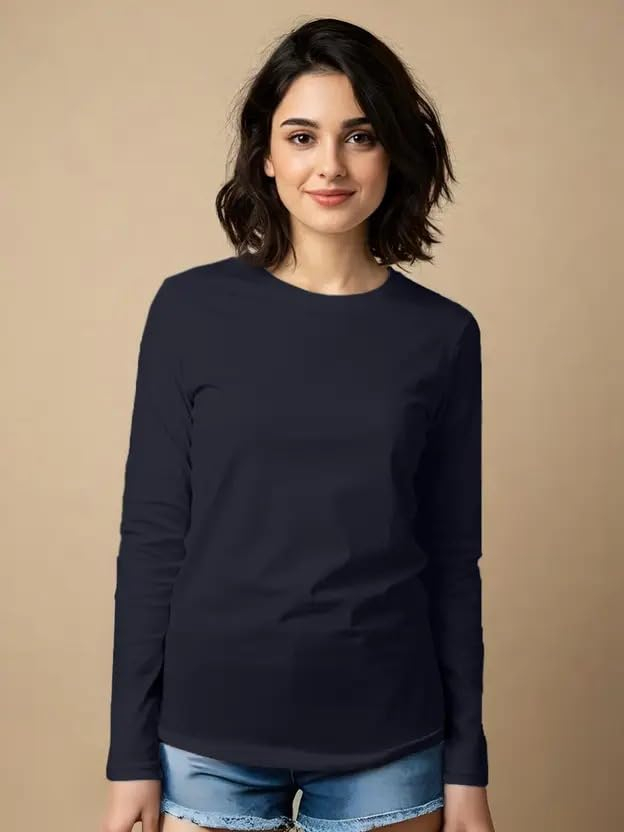 Women's Cotton Full-Sleeve T-Shirt - Image 34