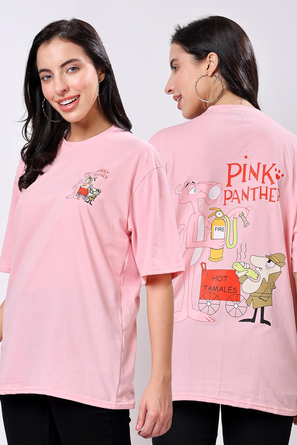Women's Oversized Drop-Shoulder Graphic T-Shirt - Image 8