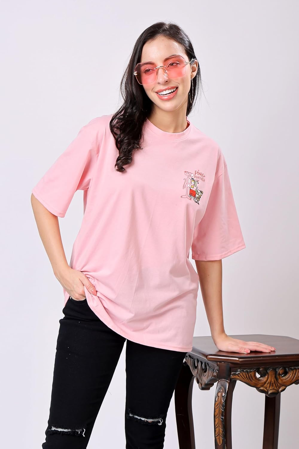 Women's Oversized Drop-Shoulder Graphic T-Shirt - Image 10