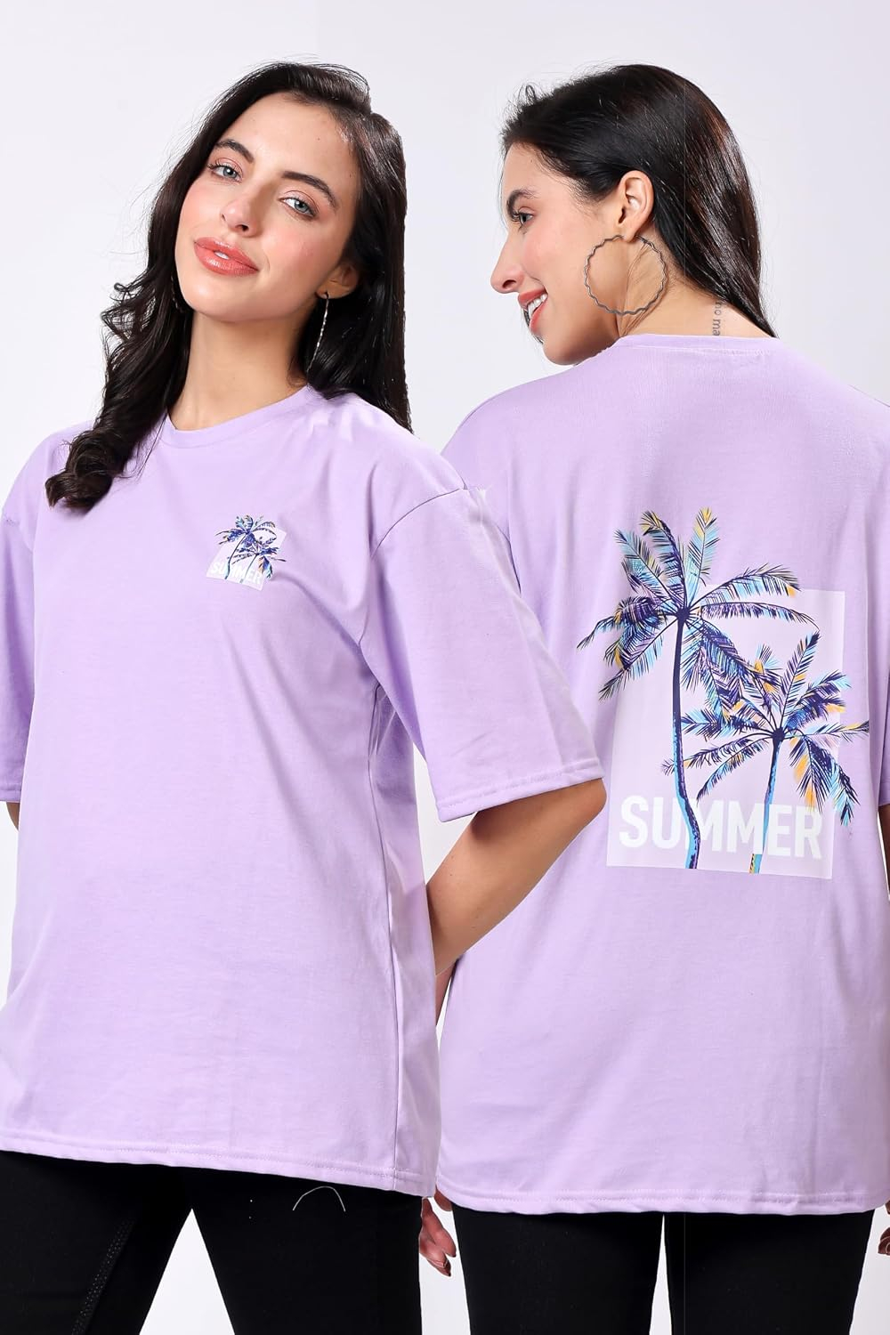 Women's Oversized Drop-Shoulder Graphic T-Shirt - Image 17