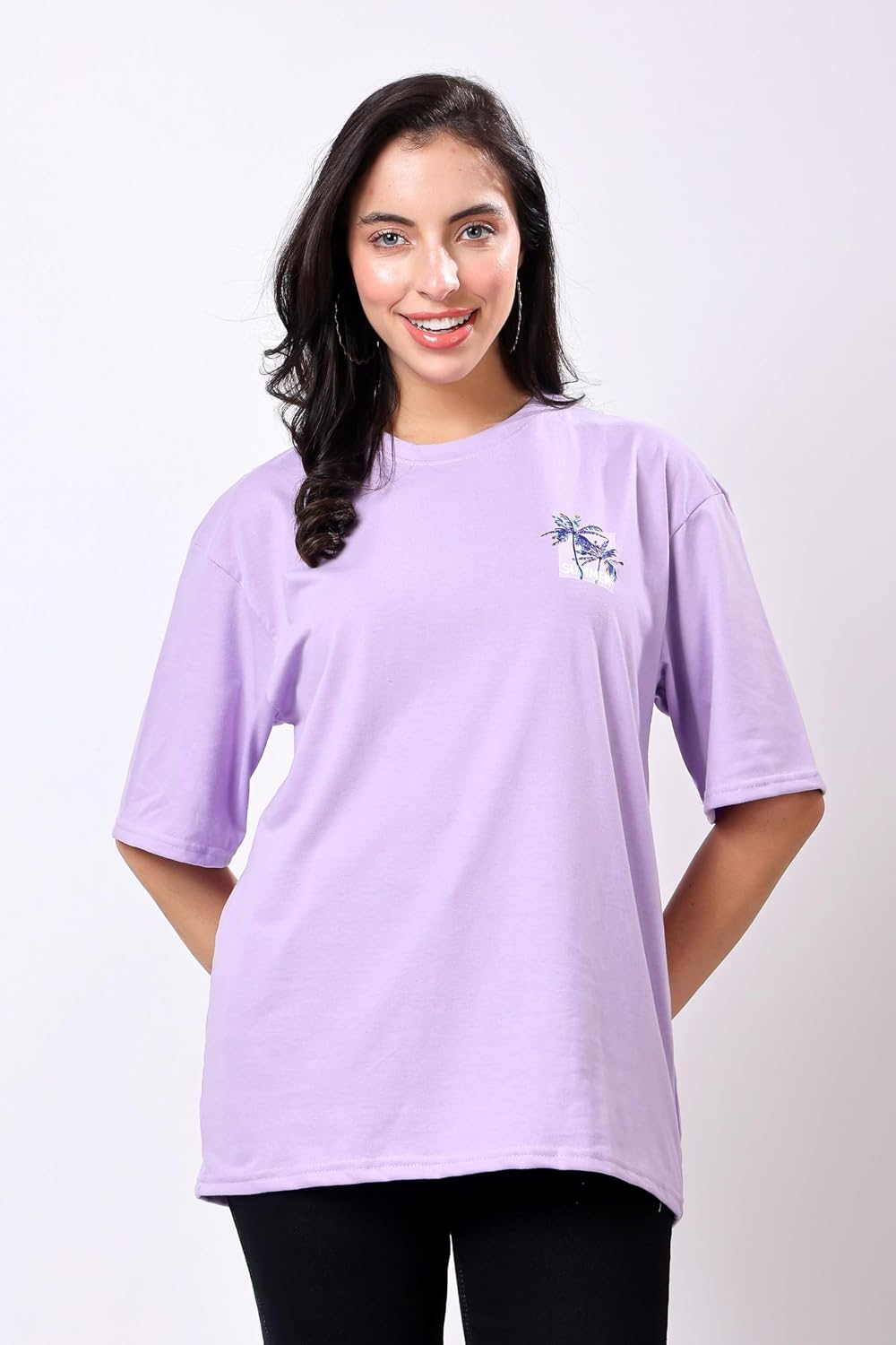 Women's Oversized Drop-Shoulder Graphic T-Shirt - Image 20