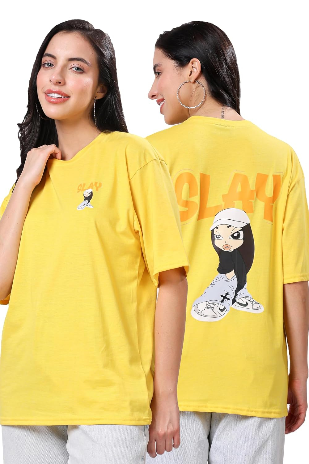 Women's Oversized Drop-Shoulder Graphic T-Shirt - Image 23