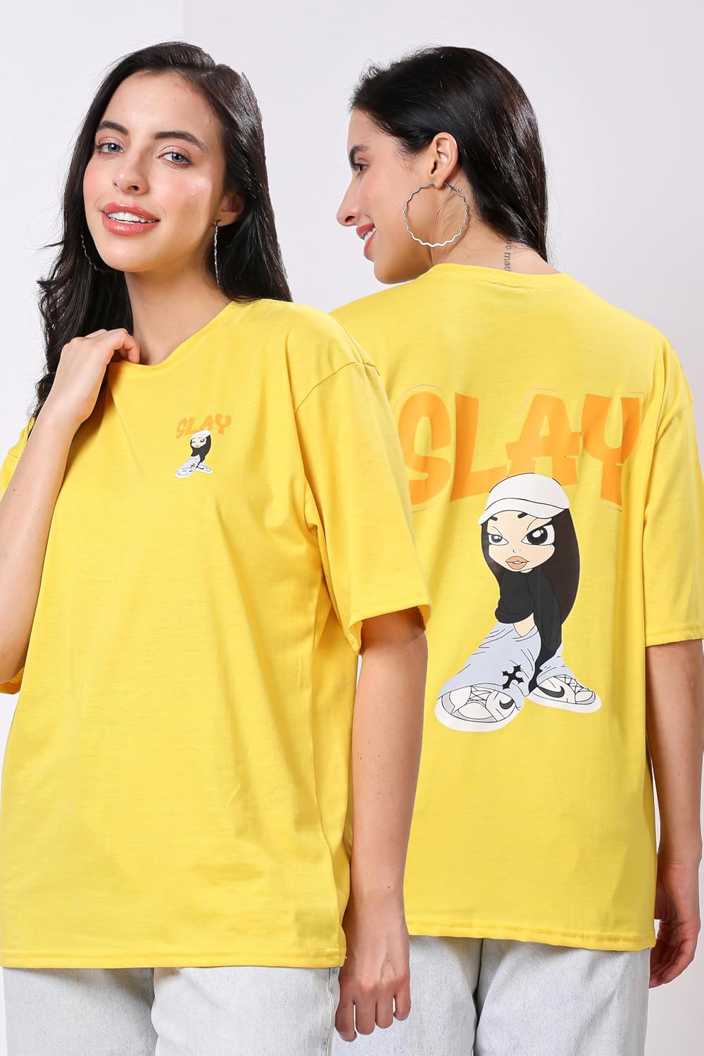 Women's Oversized Drop-Shoulder Graphic T-Shirt - Image 24
