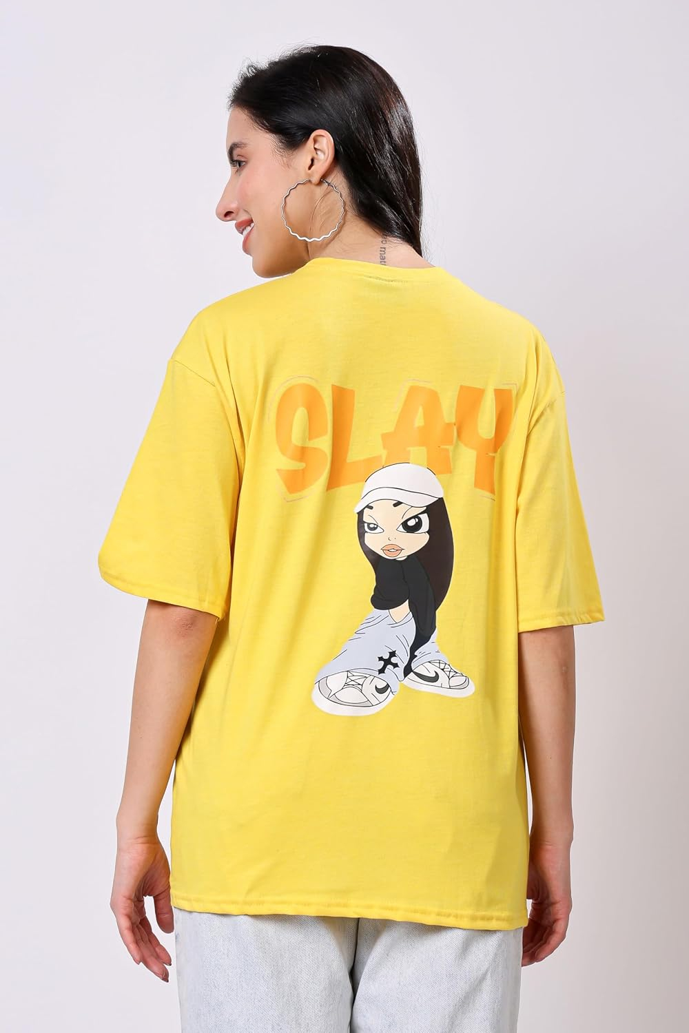 Women's Oversized Drop-Shoulder Graphic T-Shirt - Image 25
