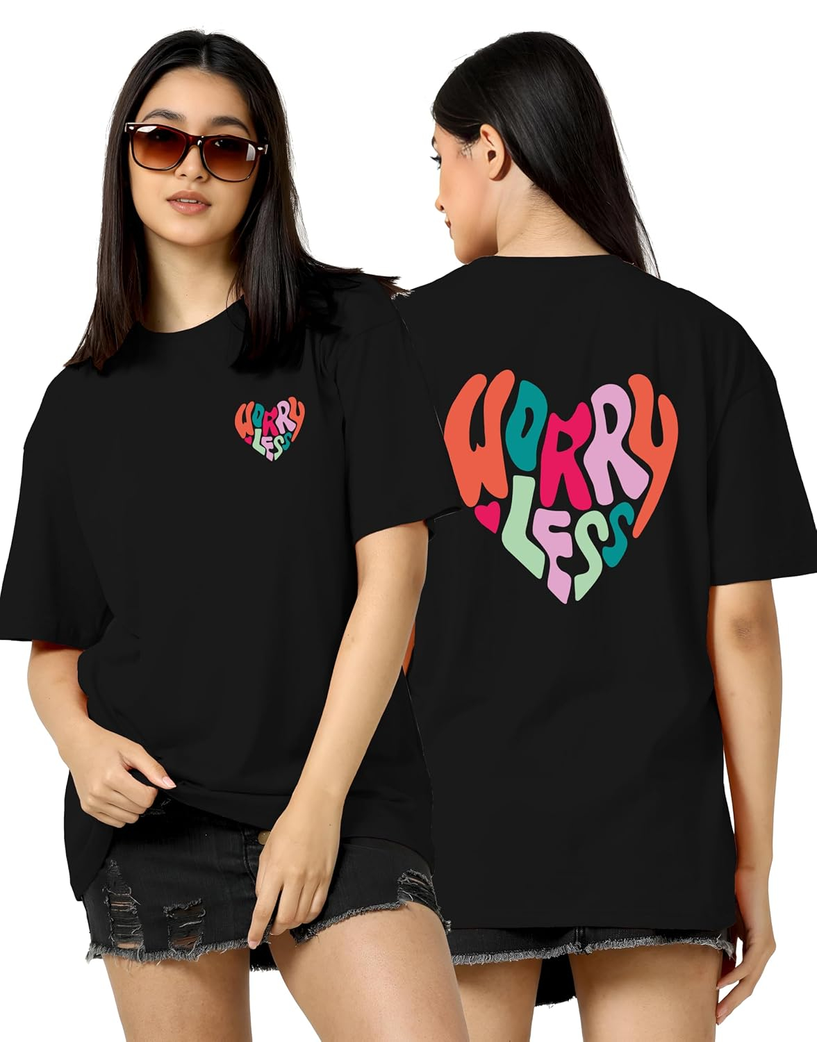 Women's Oversized Drop-Shoulder Graphic T-Shirt - Image 29
