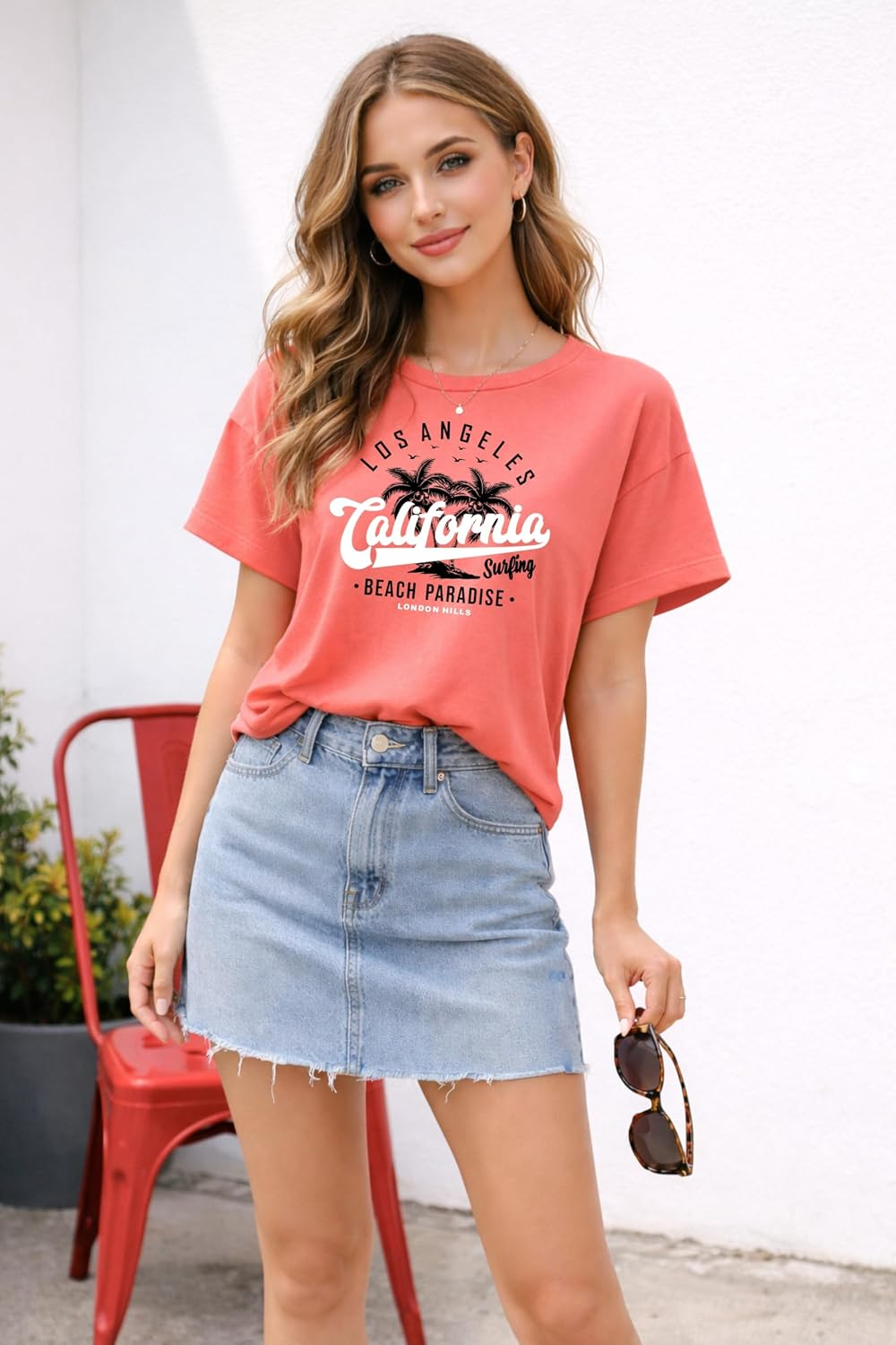 Women's Printed Cotton T-Shirt Duo - Image 3
