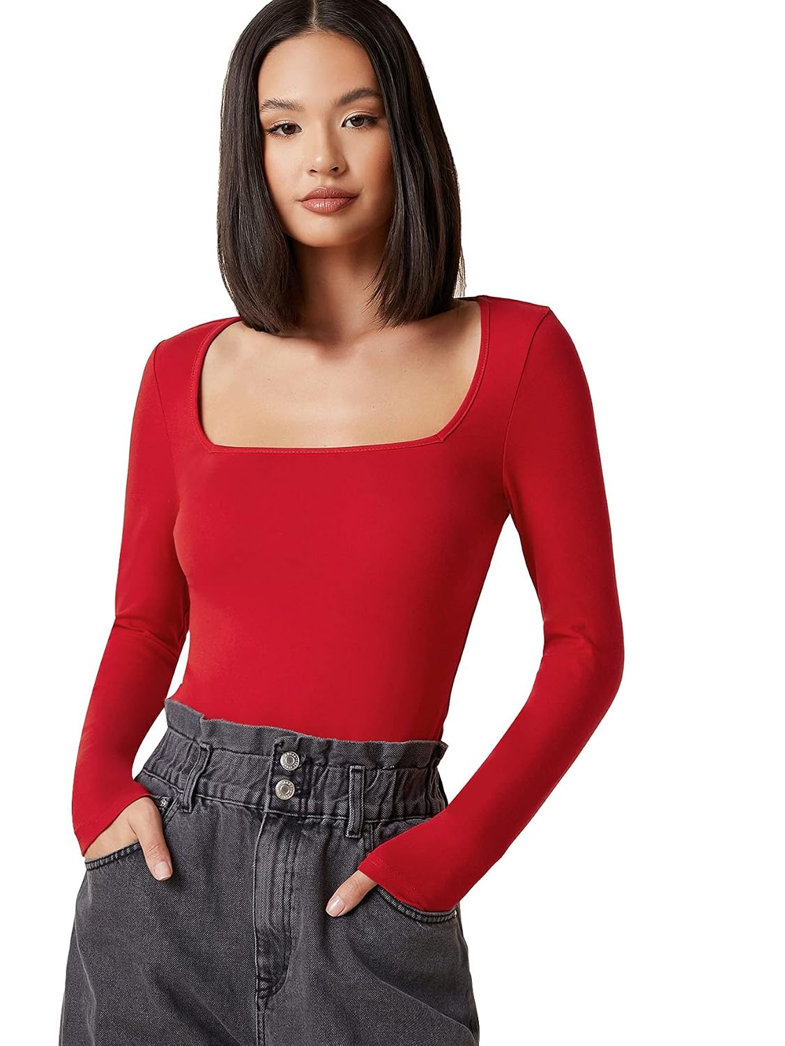 Women's Long-Sleeve Slim-Fit Top - Image 6
