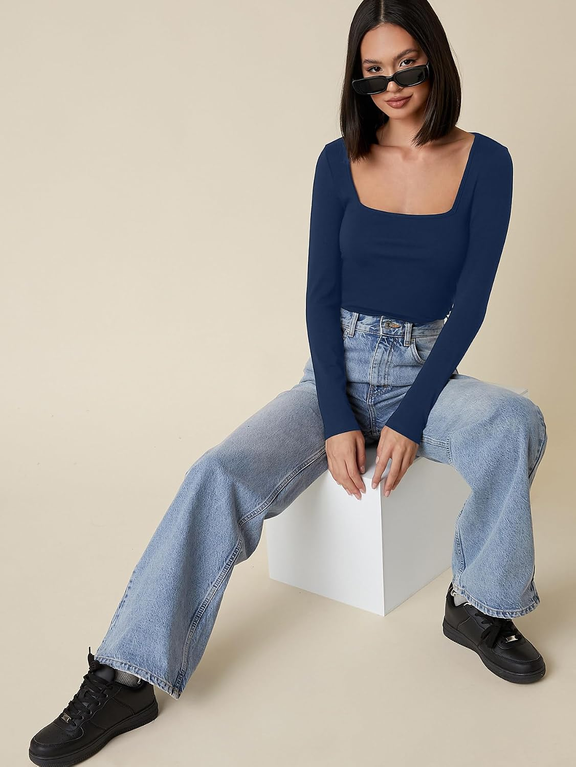 Women's Long-Sleeve Slim-Fit Top - Image 18