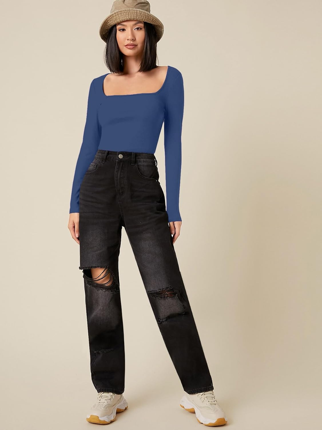 Women's Long-Sleeve Slim-Fit Top - Image 27