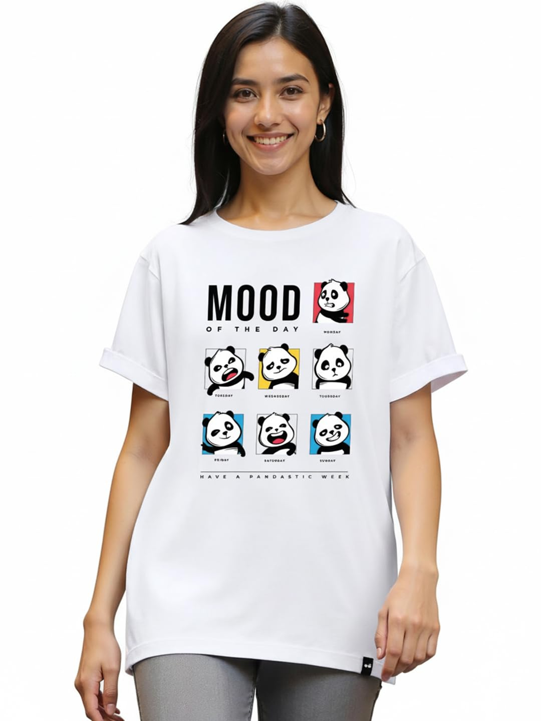 Women's Relaxed Graphic Boyfriend T-Shirt - Image 16