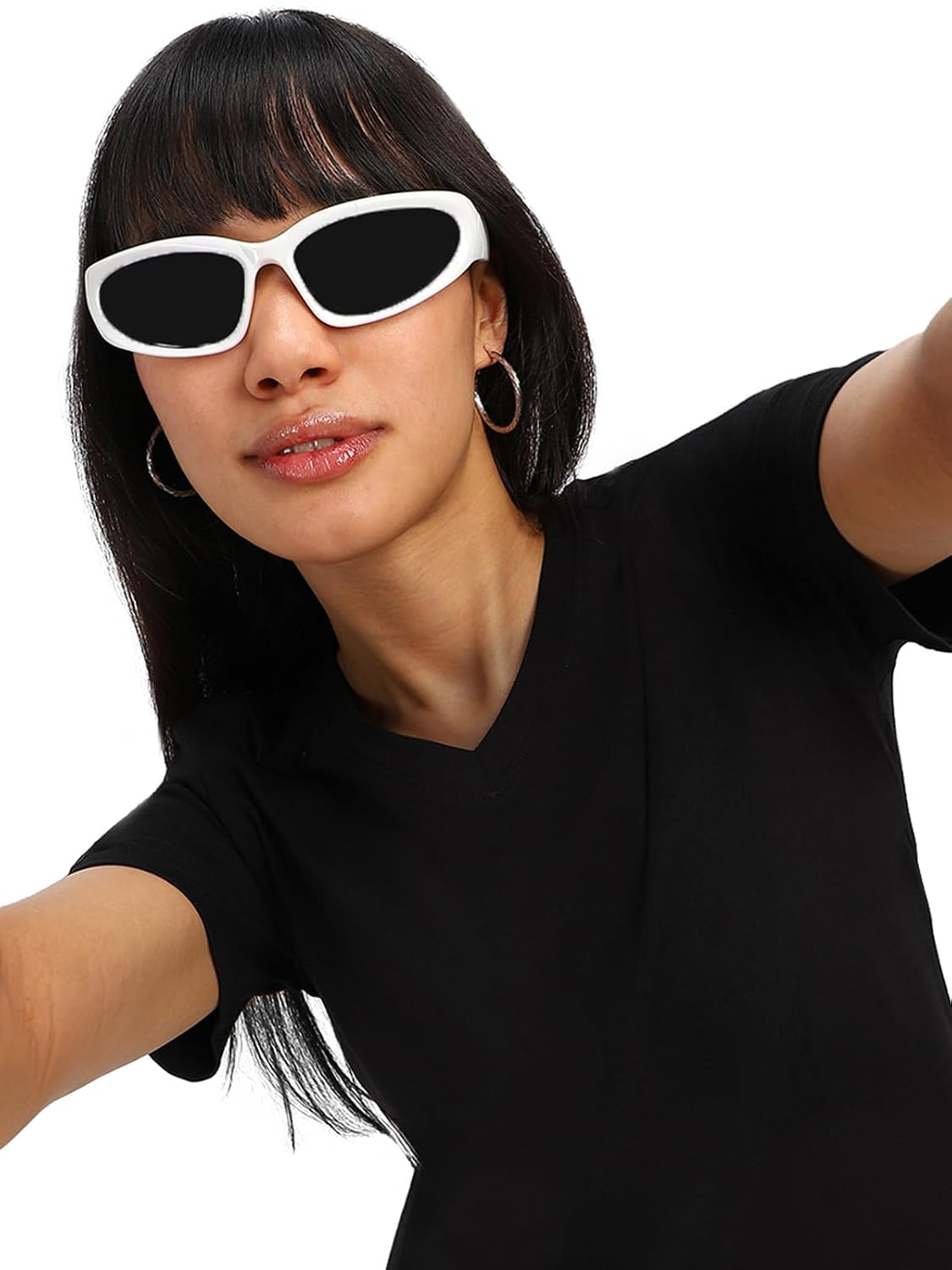 Women's Cotton-Lycra V-Neck T-Shirt - Image 37