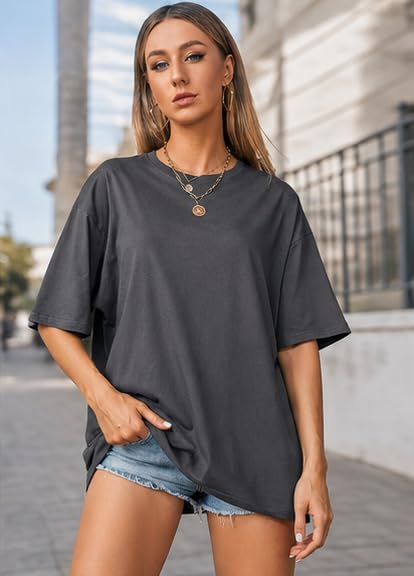 Women's Loose-Fit Drop-Shoulder T-Shirt Duo - Image 10
