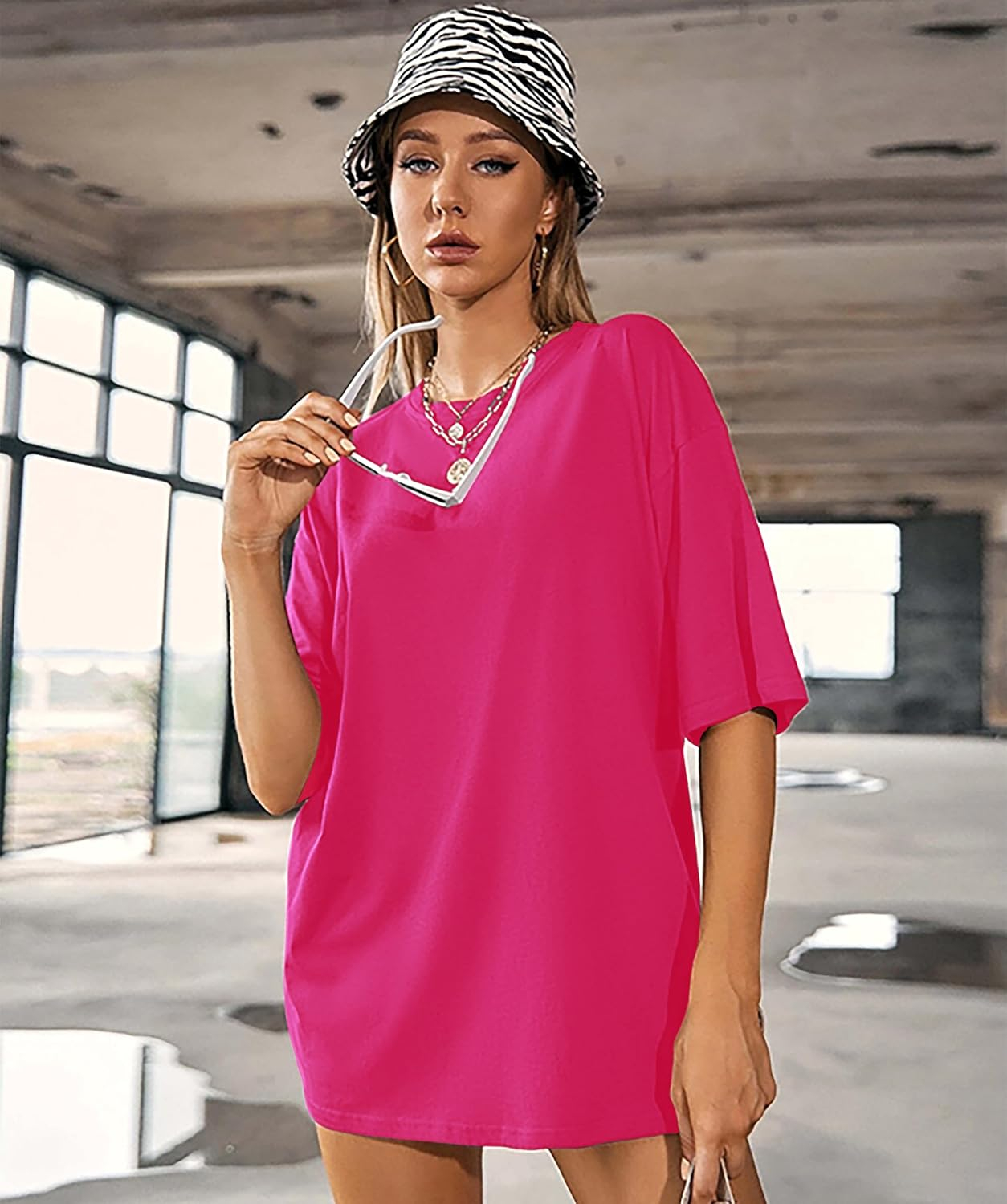 Women's Loose-Fit Drop-Shoulder T-Shirt Duo - Image 13