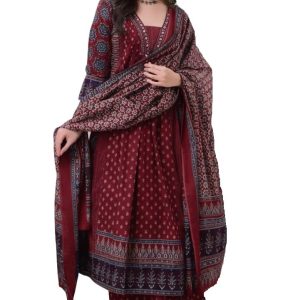 Women's Anarkali Kurta Set with Dupatta - Style 3