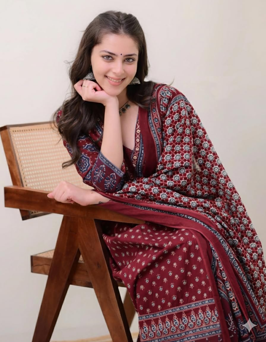 Women's Anarkali Kurta Set with Dupatta - Style 3 - Image 3