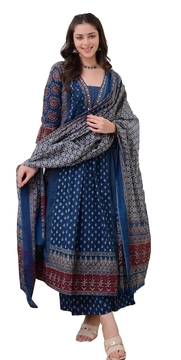 Women's Anarkali Kurta Set with Dupatta - Style 3 - Image 12
