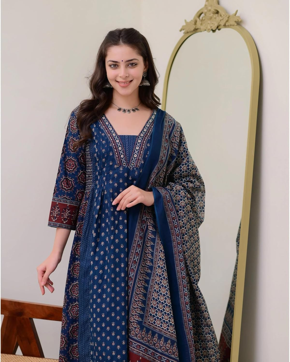 Women's Anarkali Kurta Set with Dupatta - Style 2 - Image 5