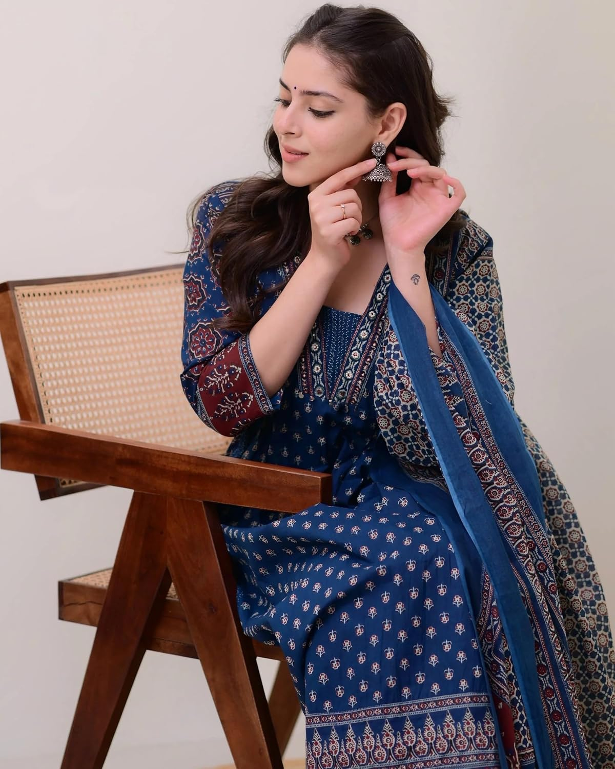 Women's Anarkali Kurta Set with Dupatta - Style 2 - Image 6
