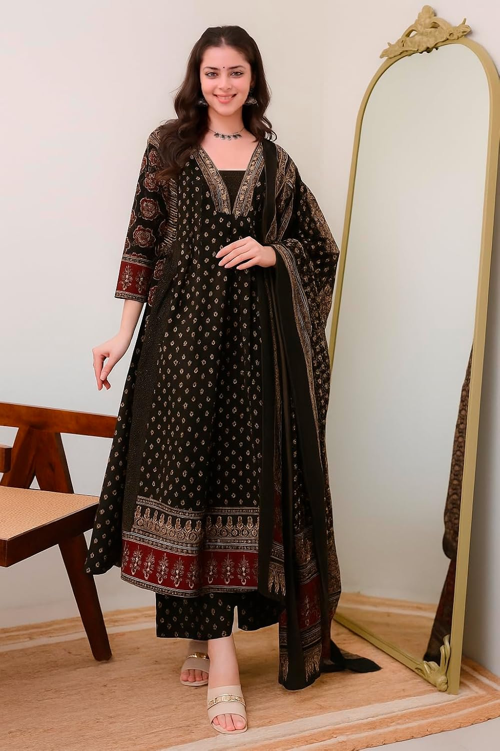 Women's Anarkali Kurta Set with Dupatta - Style 2 - Image 19