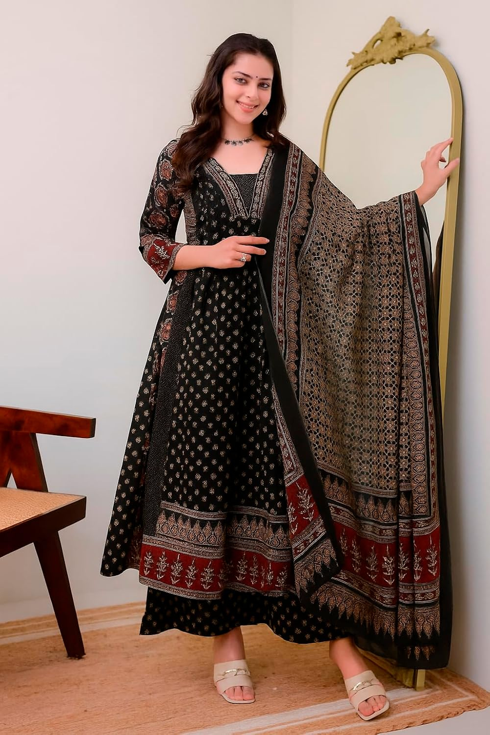 Women's Anarkali Kurta Set with Dupatta - Style 2 - Image 20