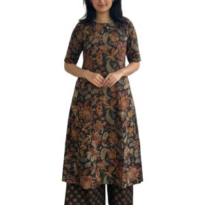 Women's Straight Kurta & Palazzo Set - Style 11