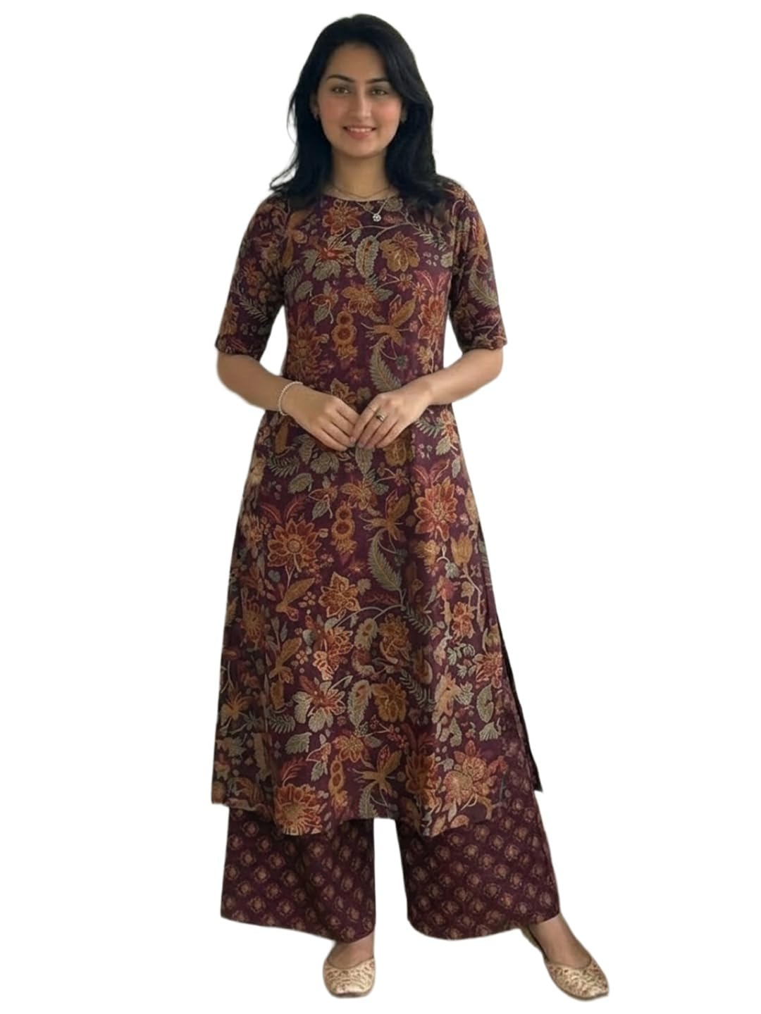 Women's Straight Kurta & Palazzo Set - Style 11 - Image 8