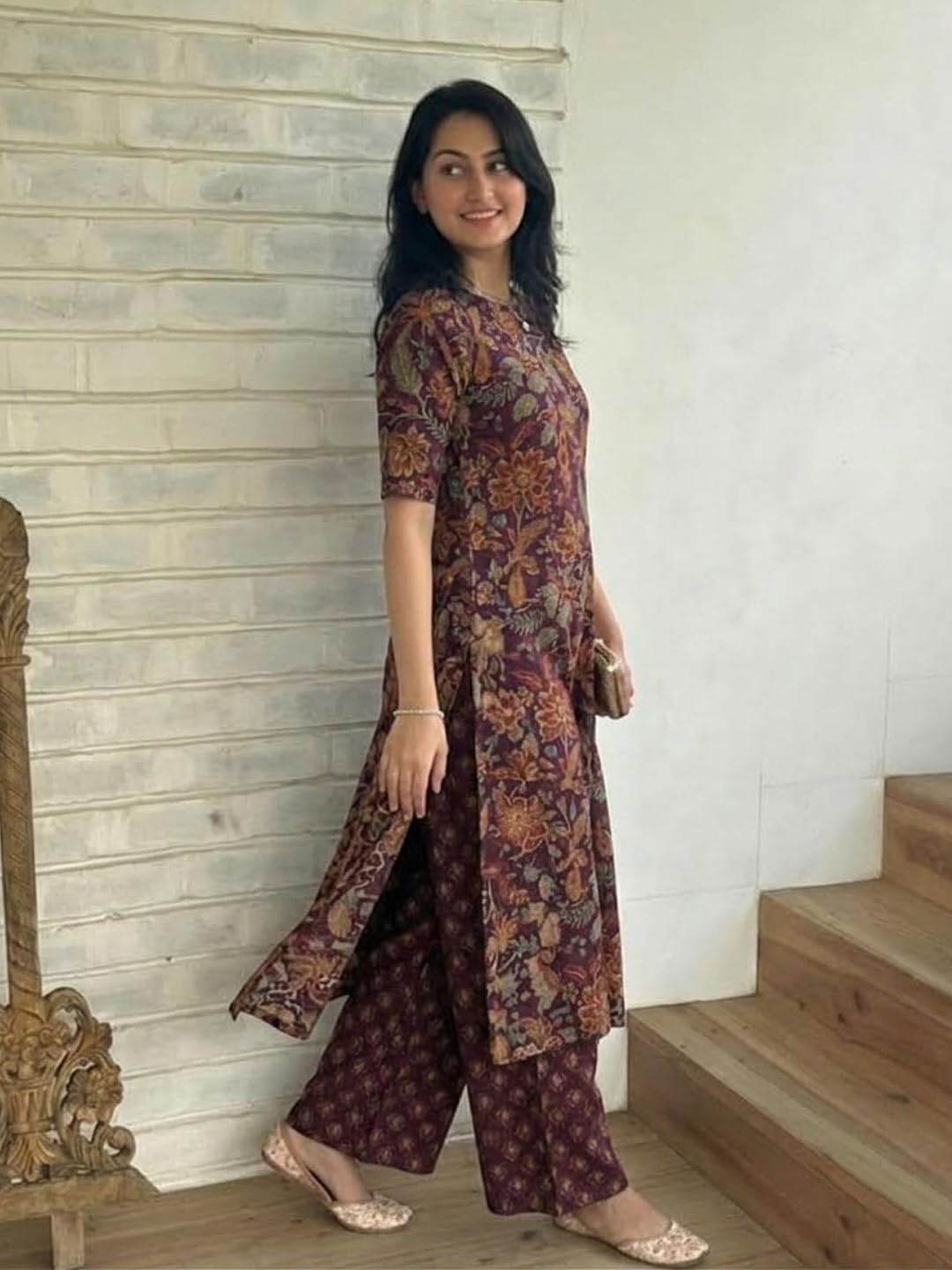 Women's Straight Kurta & Palazzo Set - Style 11 - Image 10