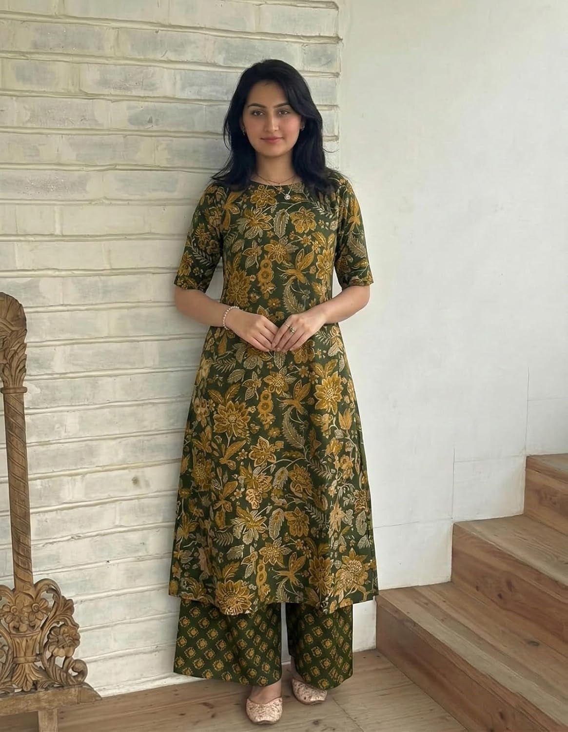 Women's Straight Kurta & Palazzo Set - Style 11 - Image 19