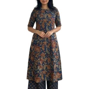 Women's Straight Kurta & Palazzo Set - Style 10