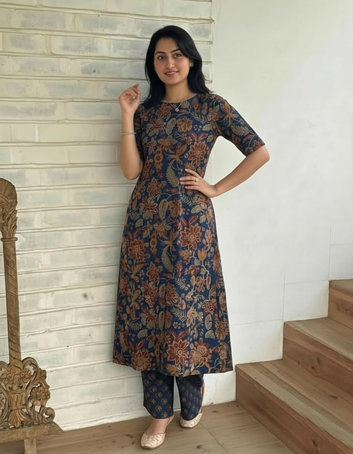 Women's Straight Kurta & Palazzo Set - Style 10 - Image 6