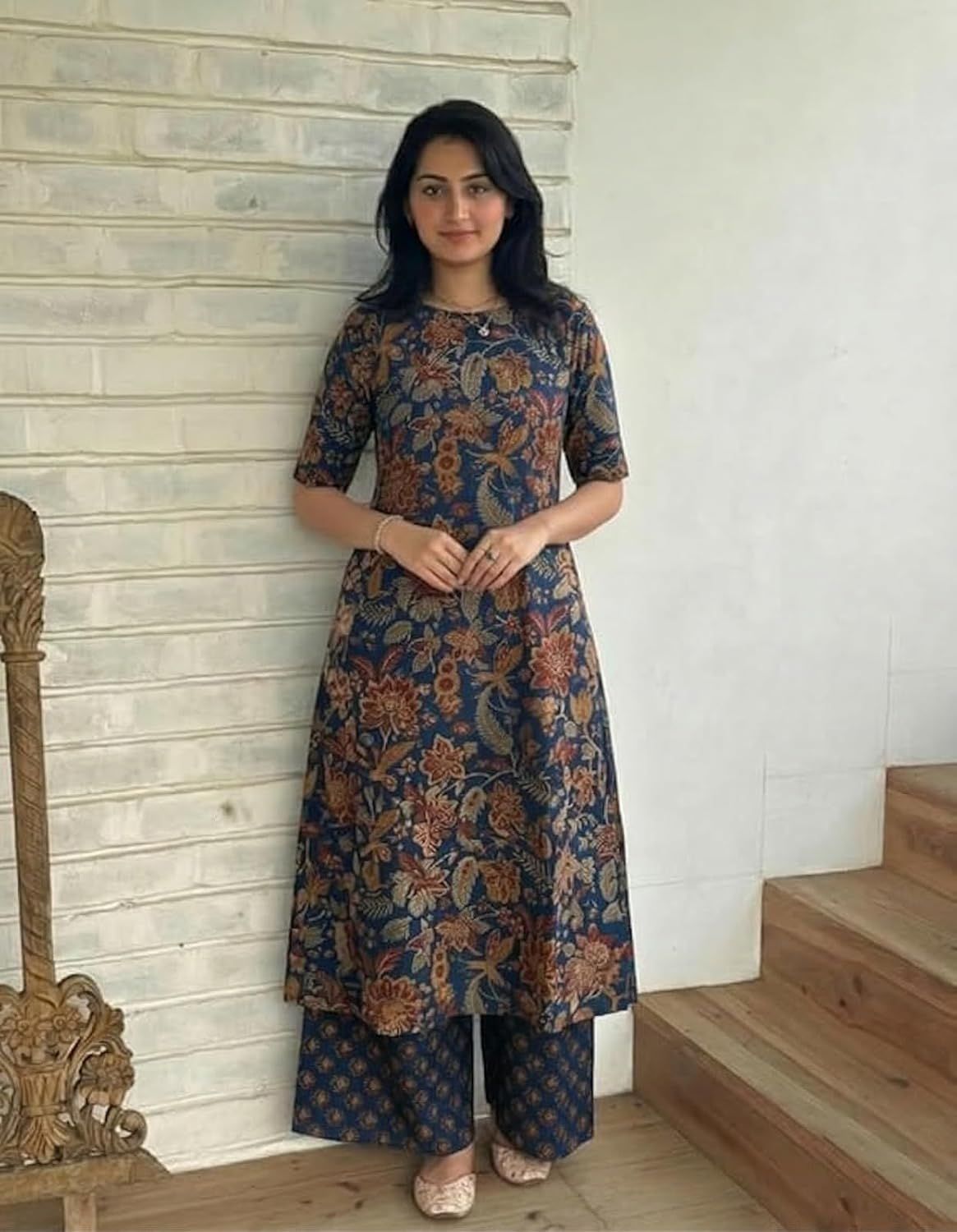 Women's Straight Kurta & Palazzo Set - Style 10 - Image 7