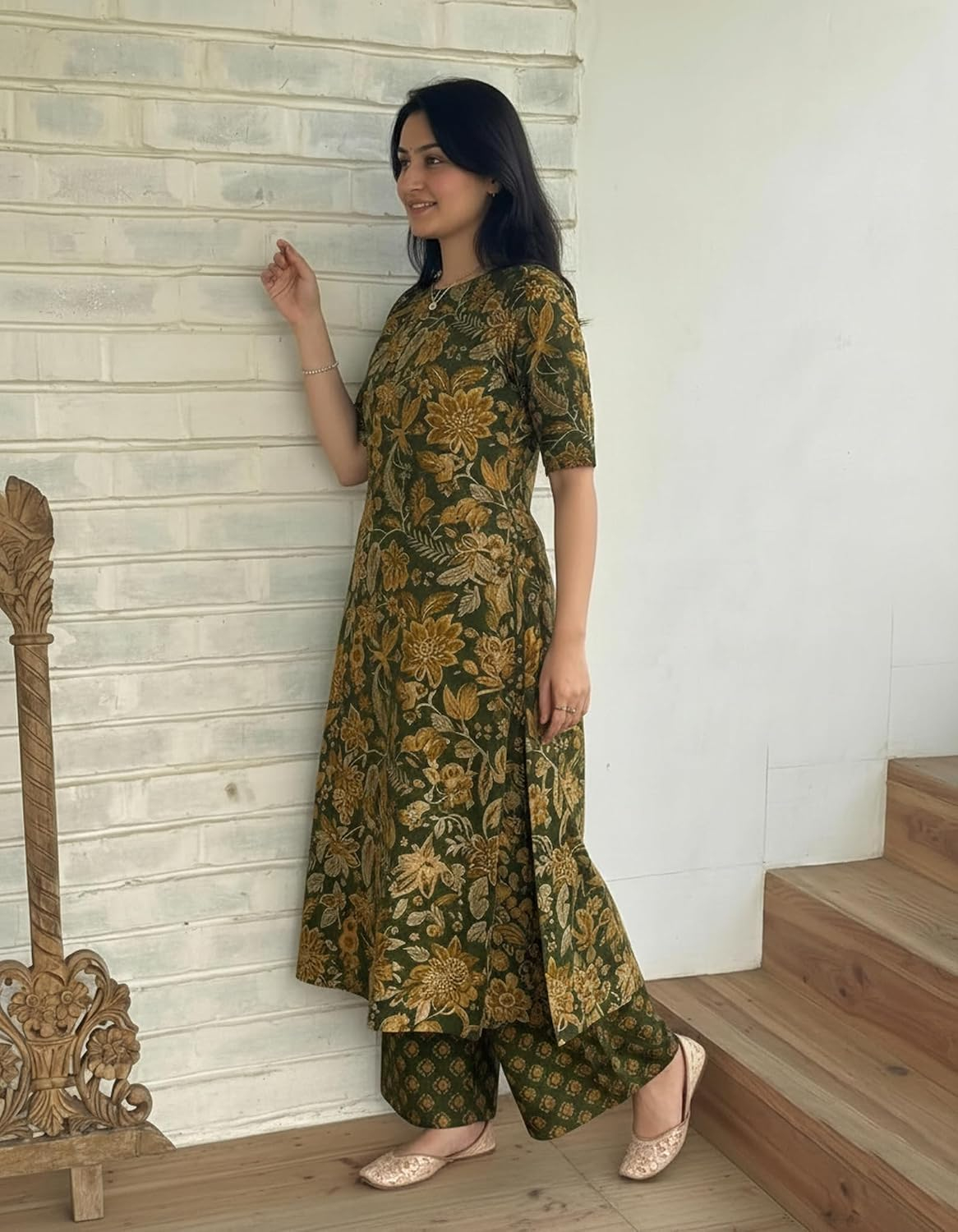 Women's Straight Kurta & Palazzo Set - Style 10 - Image 18