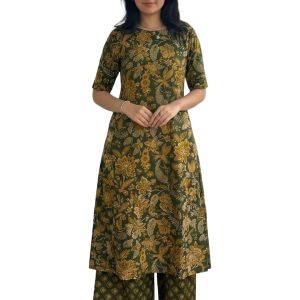 Women's Straight Kurta & Palazzo Set - Style 8