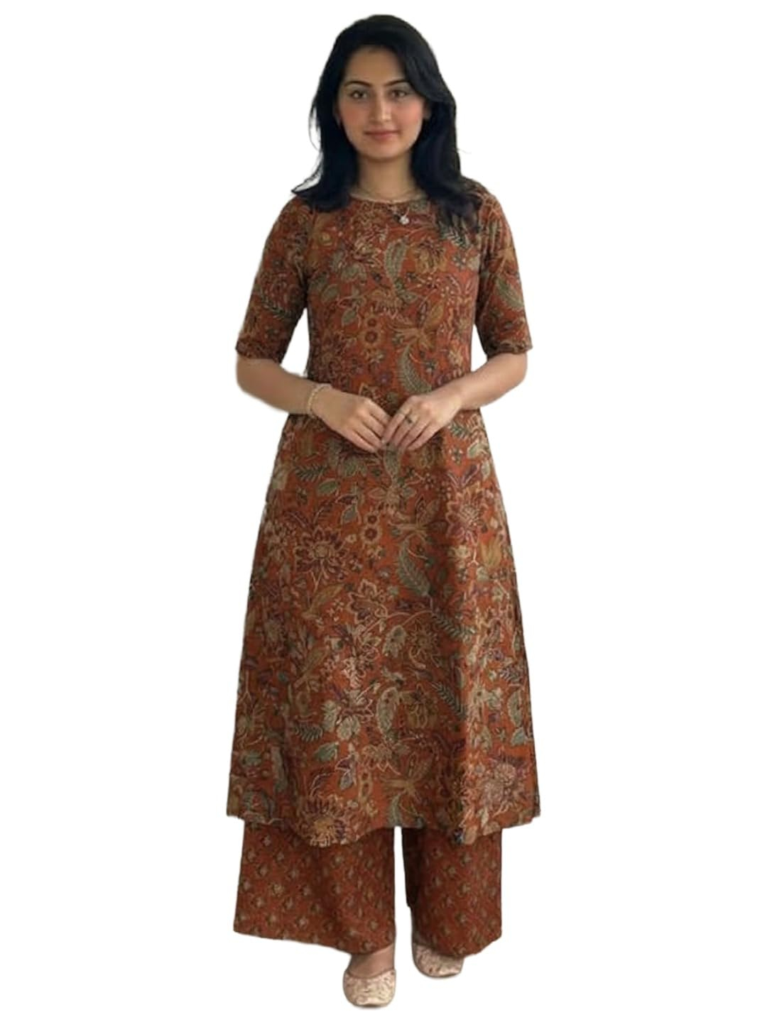 Women's Straight Kurta & Palazzo Set - Style 8 - Image 14