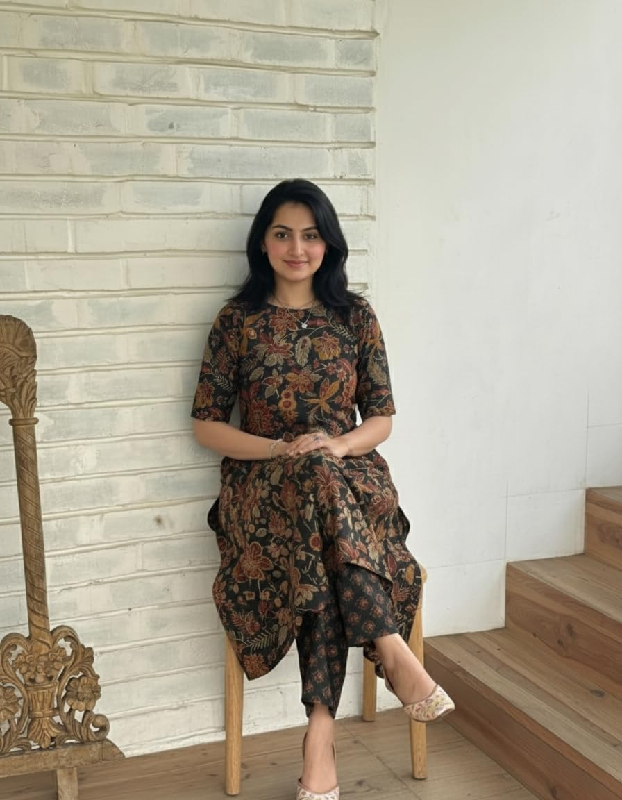 Women's Straight Kurta & Palazzo Set - Style 8 - Image 30