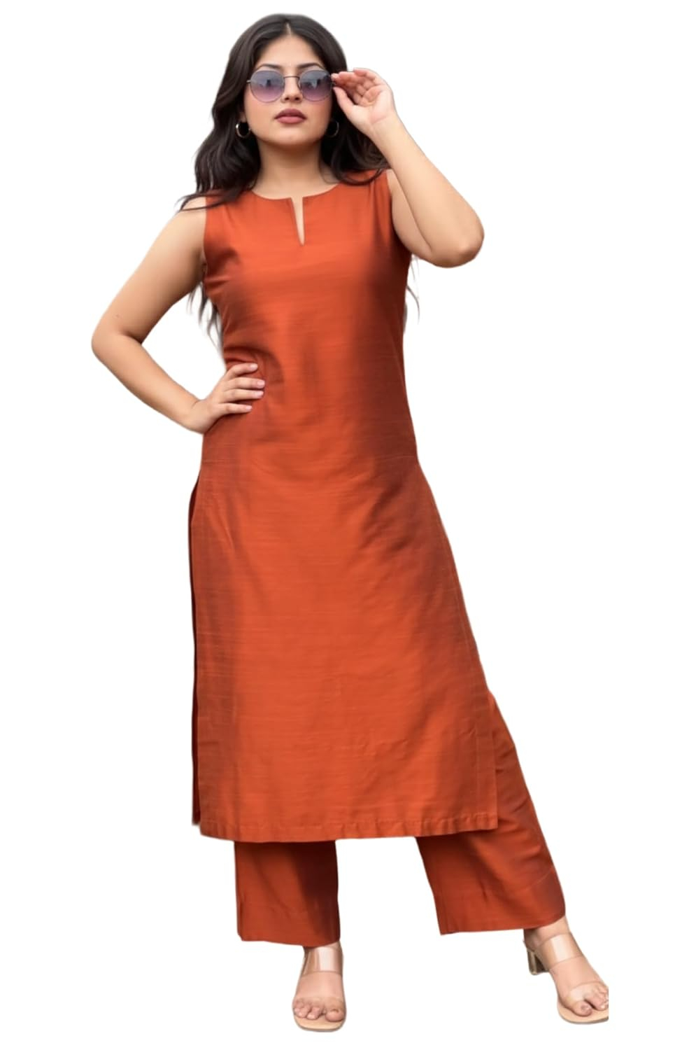 Women's Straight Kurta & Palazzo Set - Style 6 - Image 12
