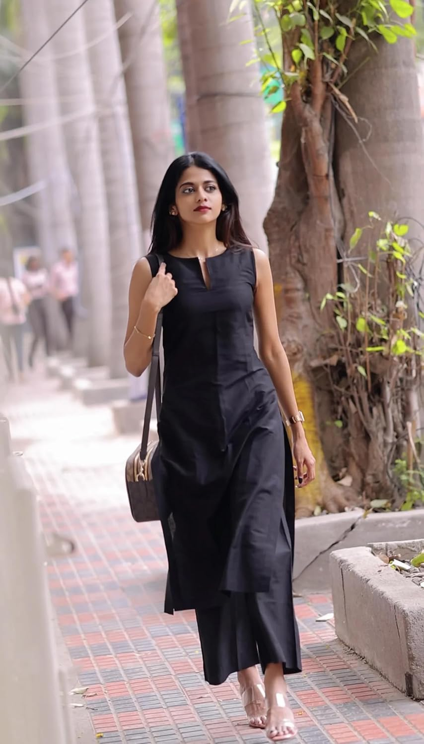 Women's Straight Kurta & Palazzo Set - Style 6 - Image 32